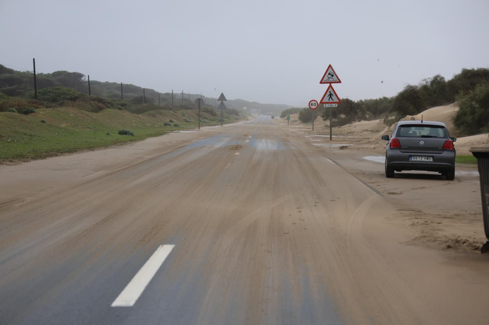 Fotografías de El Portil y El Rincón, donde los vecinos han sido desalojados por la borrasca Leonardo