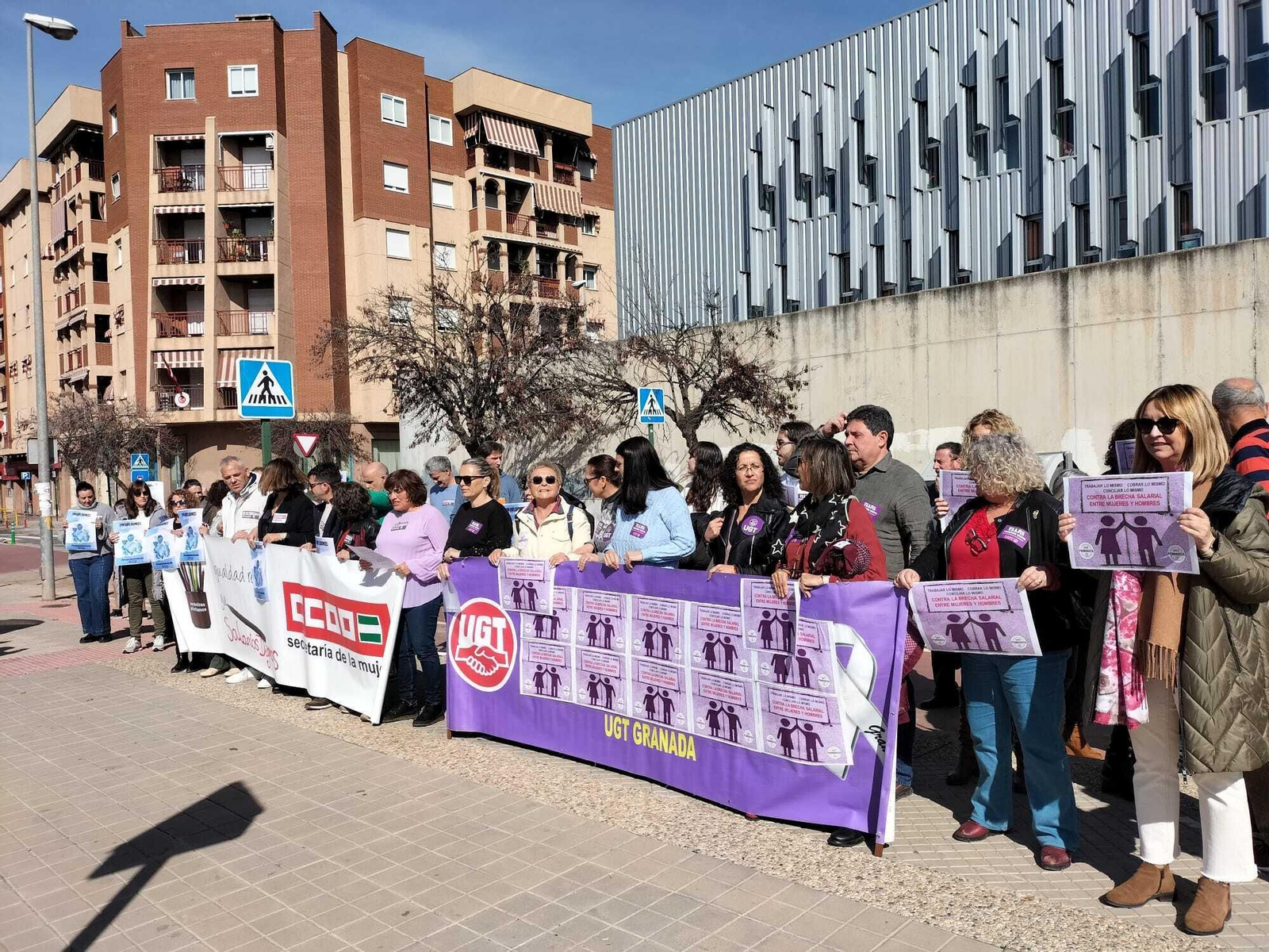 Manifestación de UGT y CCOO