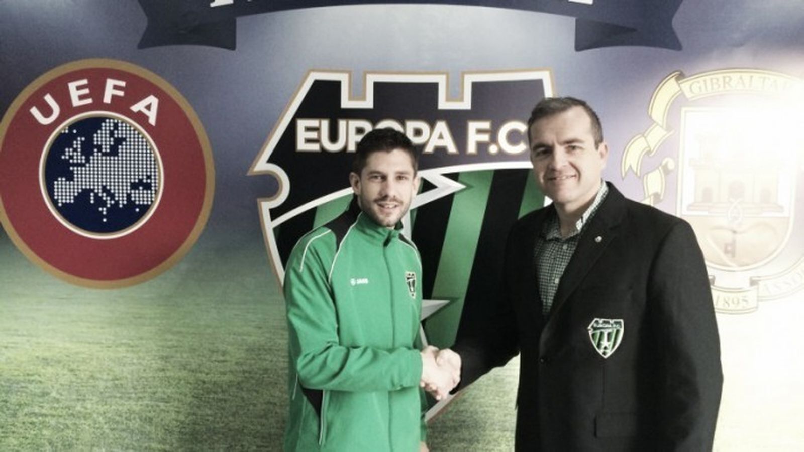 Álex Vázquez, en su etapa como futbolista del Europa de Gibraltar.