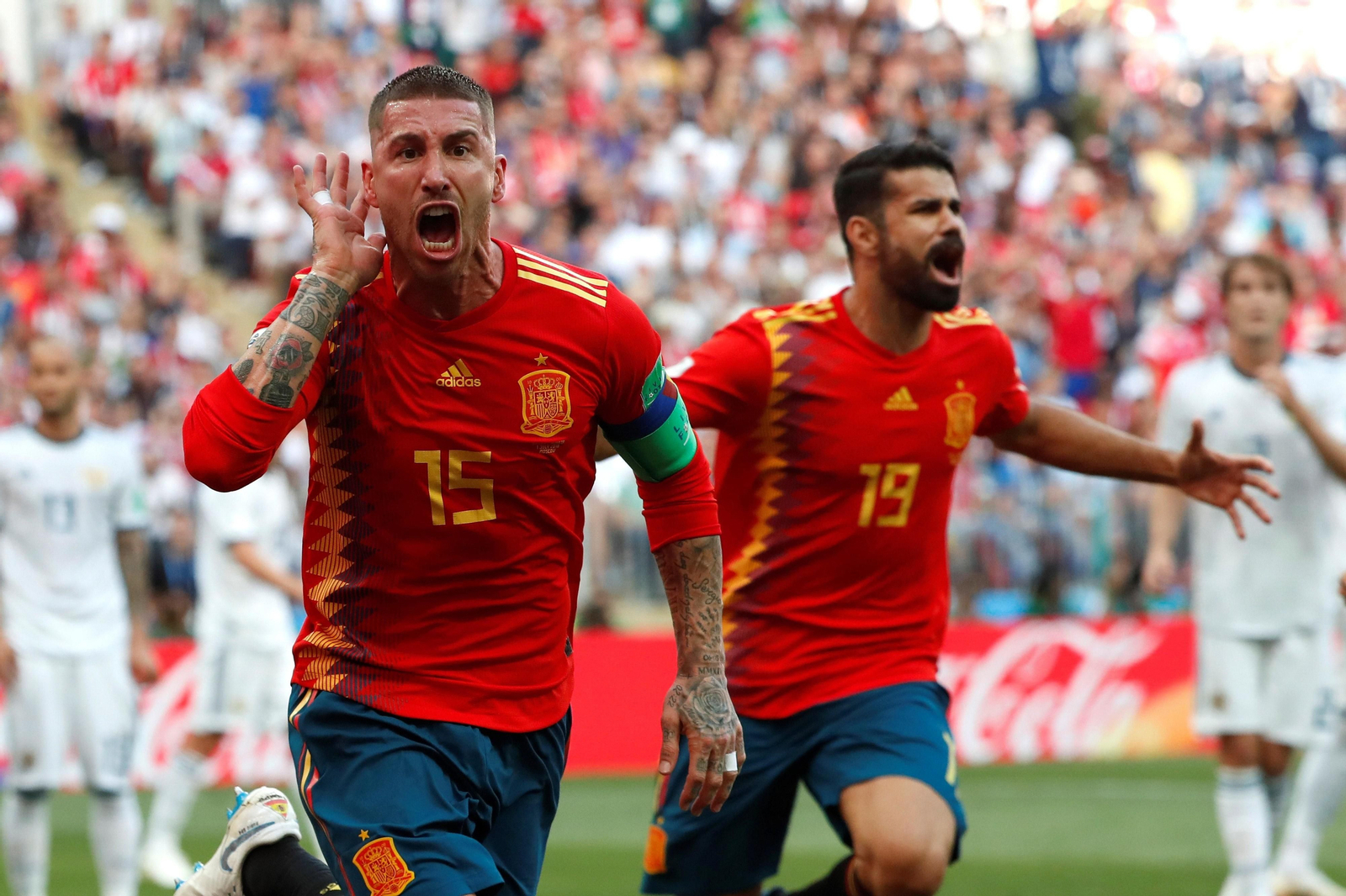 Las imágenes del España-Rusia