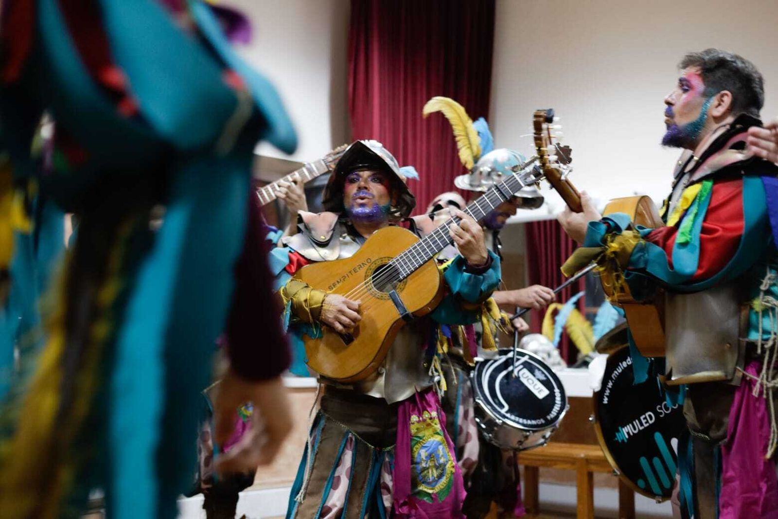 El ambiente en los camerinos del Falla