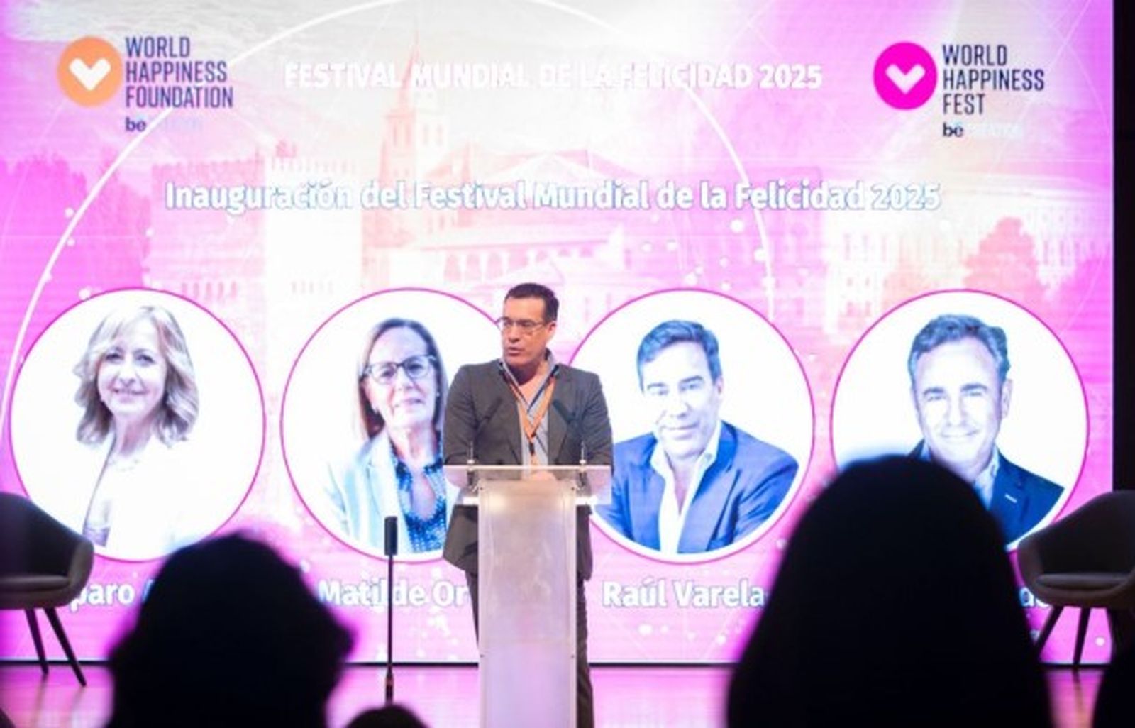 Raúl Varela, durante la presentación del premio.