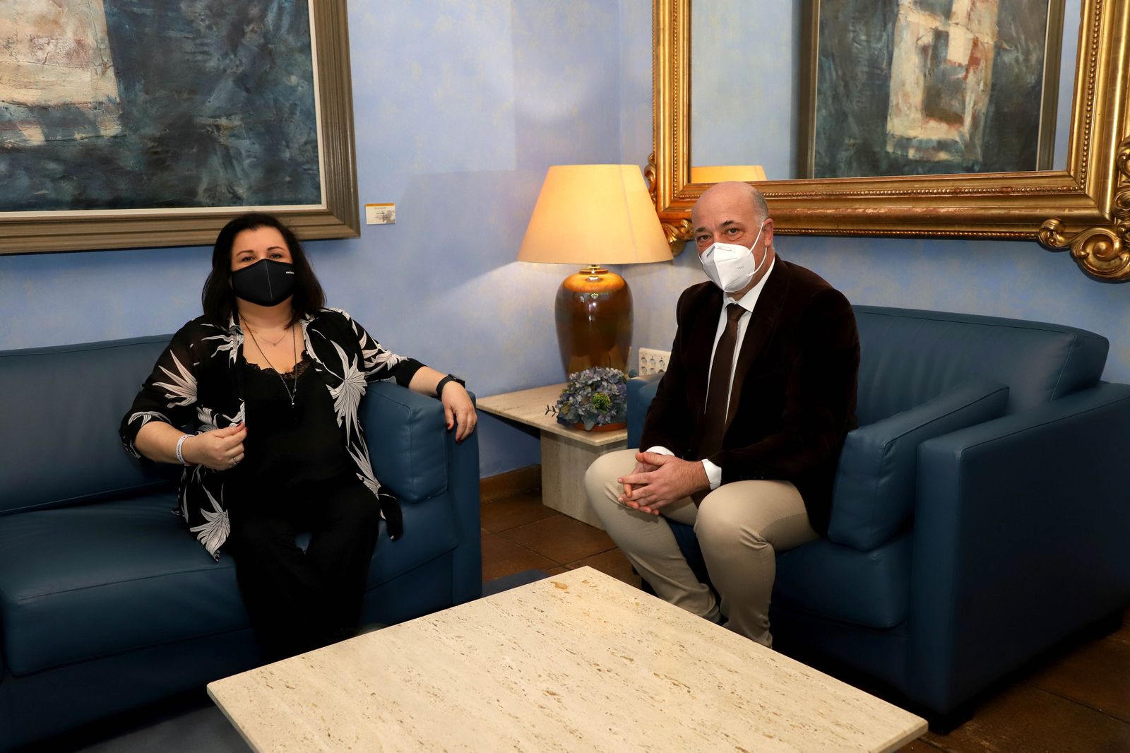 Antonio Ruiz junto a la presidenta de Covirán, Patro Contreras.