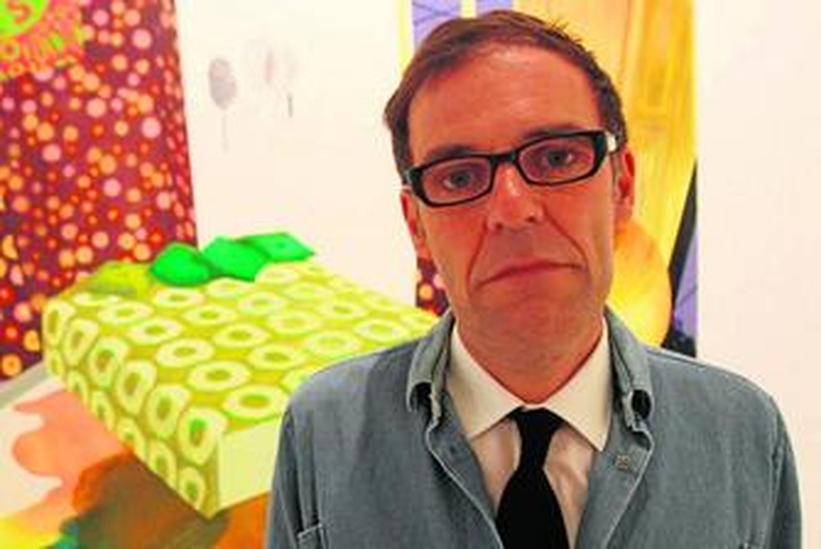 El artista Dexter Dalwood, ayer, durante la presentación de su obra en el CAC Málaga.