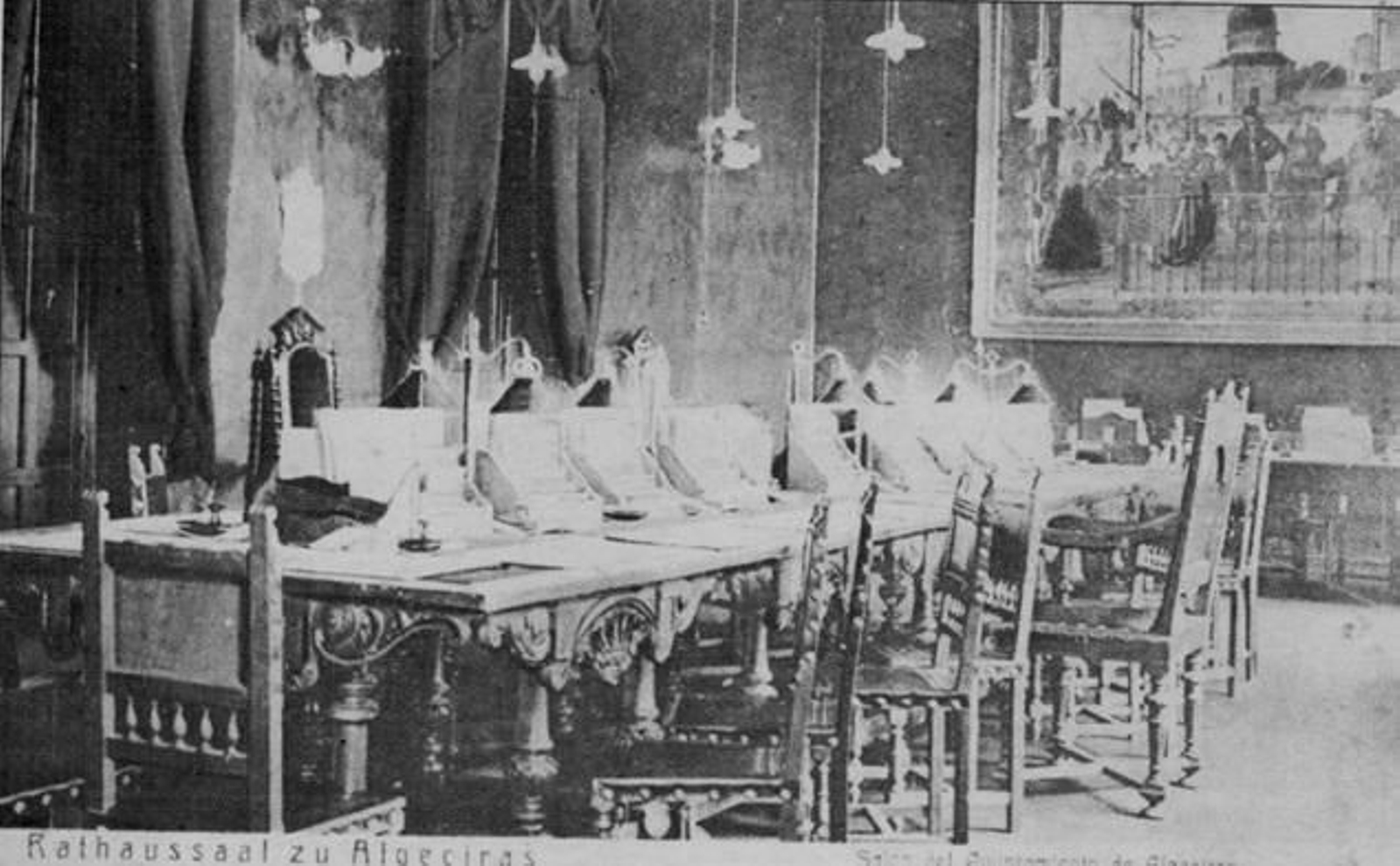 El salón de plenos de Algeciras en la época de la Conferencia de 1906