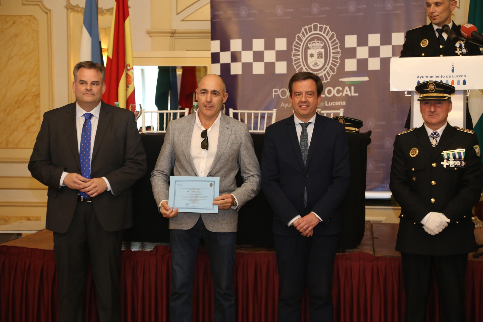 La celebración de San Jorge, patrón de la Policía Local de Lucena, en imágenes