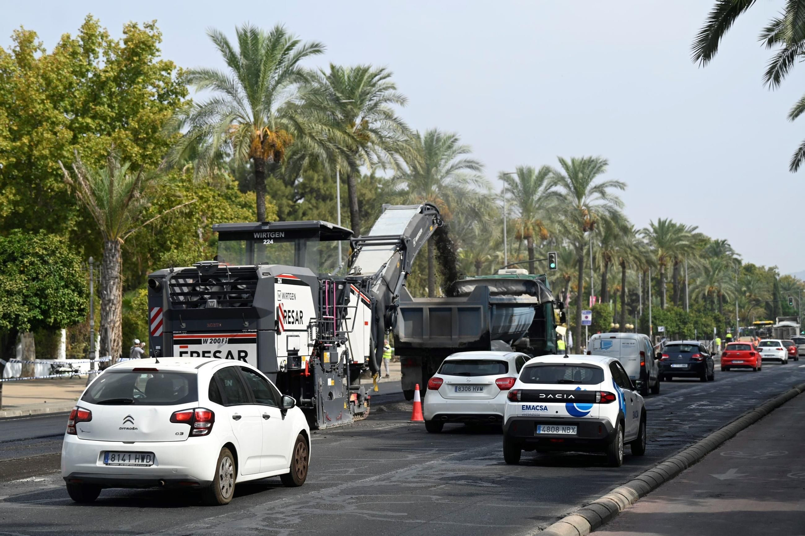 La avenida de la Victoria, en obras por el Plan Asfalto