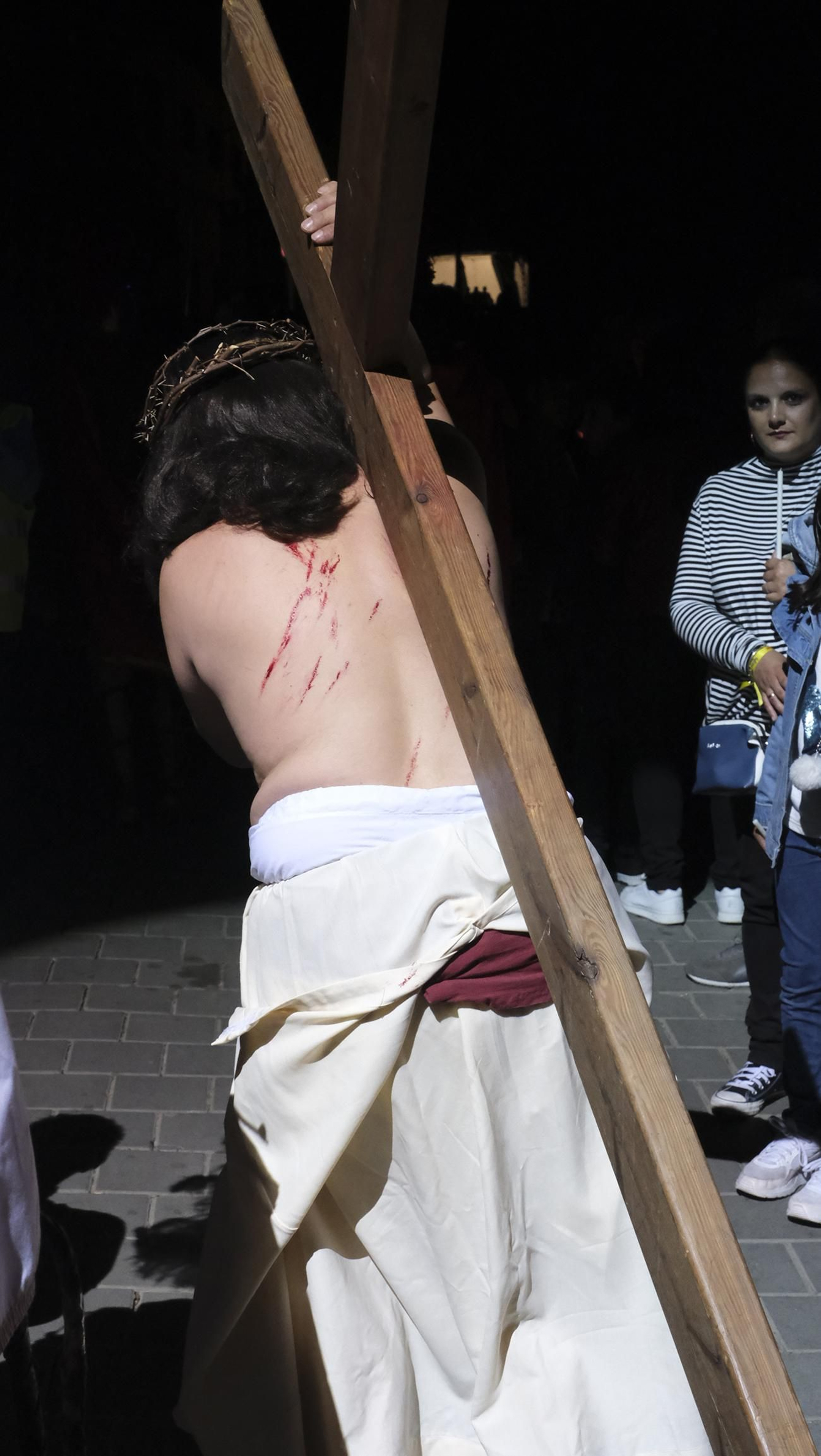 Imágenes de la Pasión Viviente en la Semana Santa de Gádor 2023