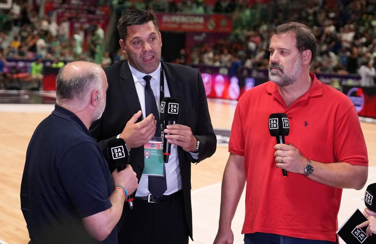 Imagen de una retransmisión de la Supercopa.