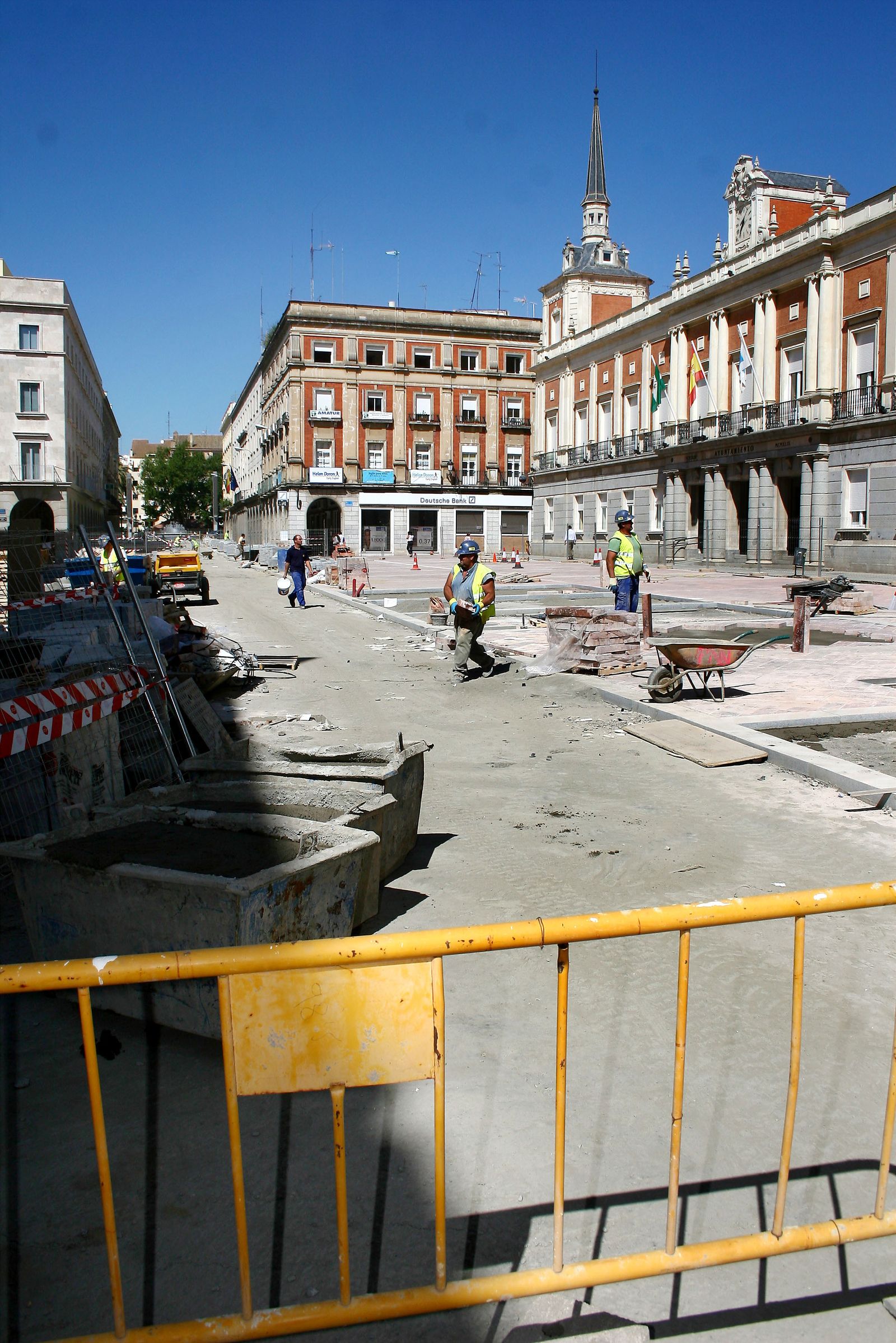 Septiembre de 2009: Así avanzaban las obras de peatonalización de la Gran Vía de Huelva