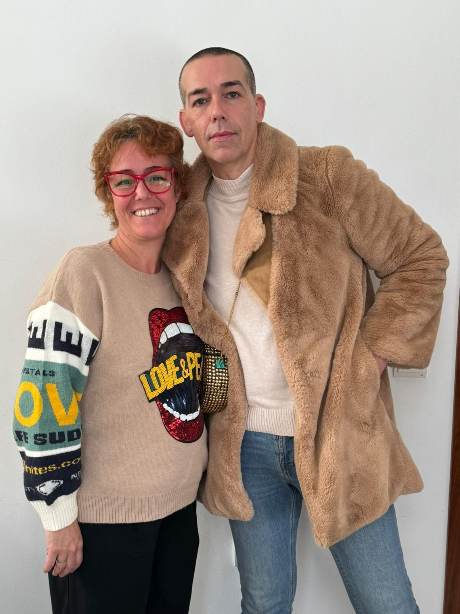 Calleja, con Laura Portillo.