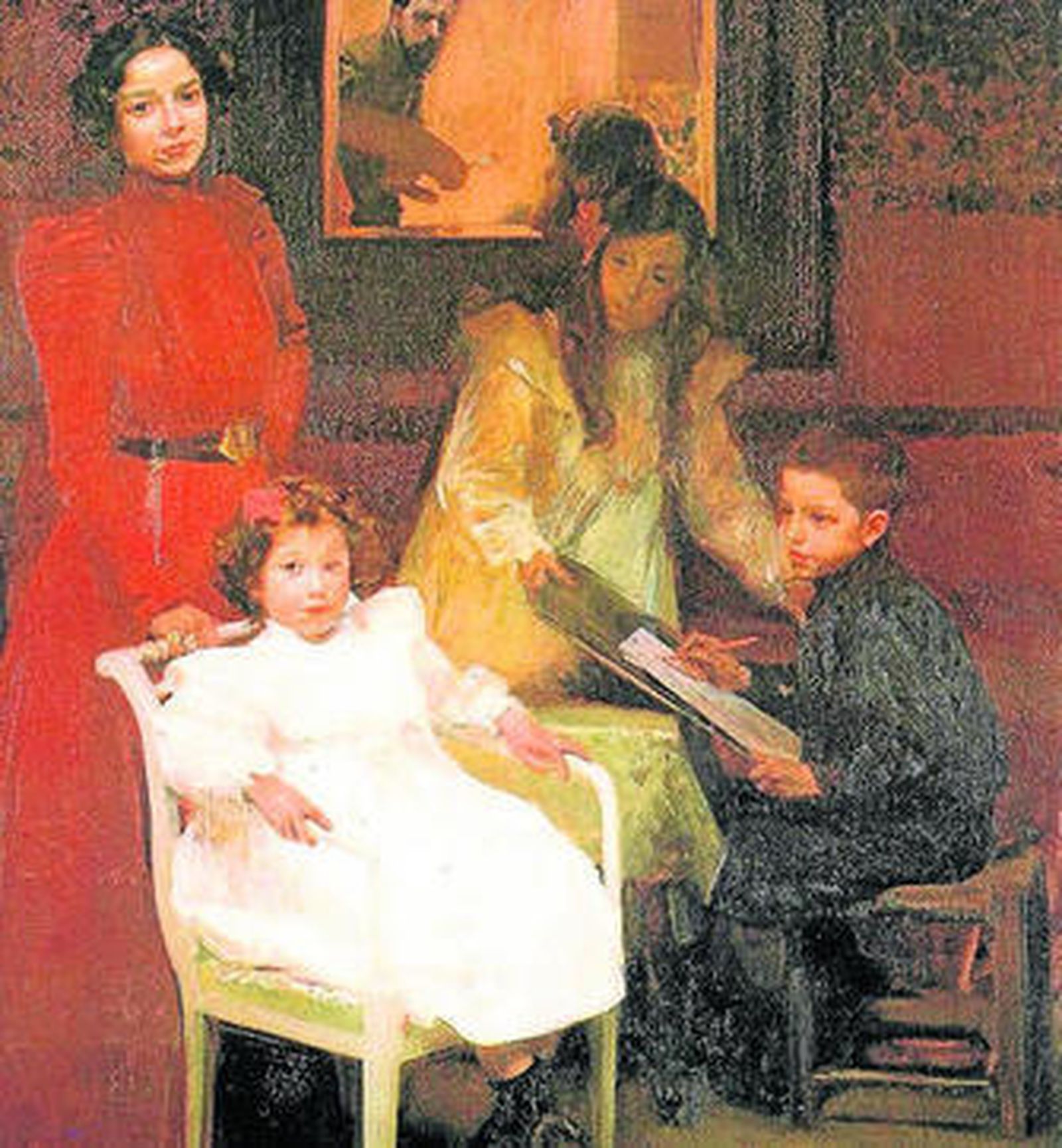 'Mi familia', una de las obras en las que Joaquín Sorolla inmortalizó a su saga.