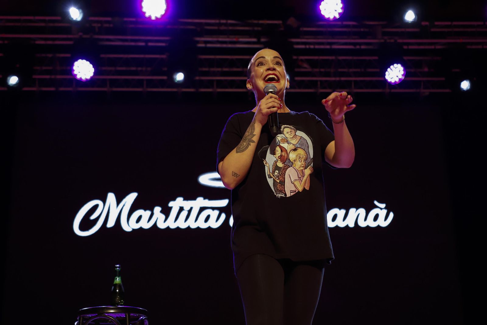 Martita de Graná durante un monólogo.