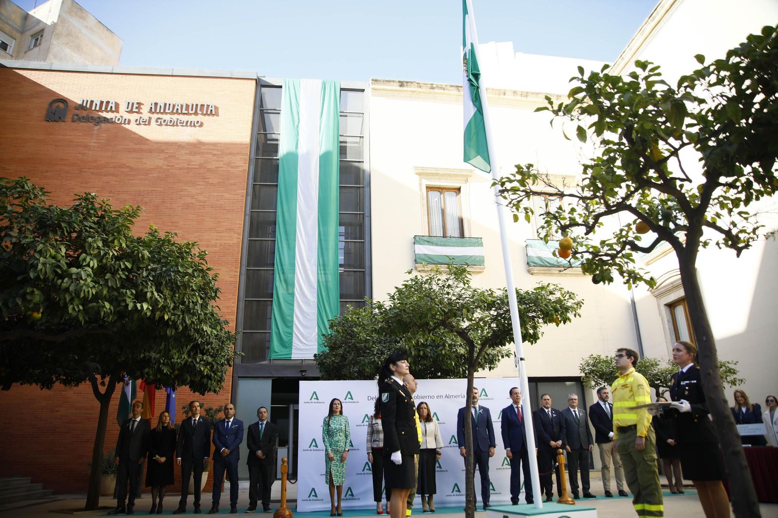 El día de la bandera de Andalucía celebrado en Almería, en imágenes