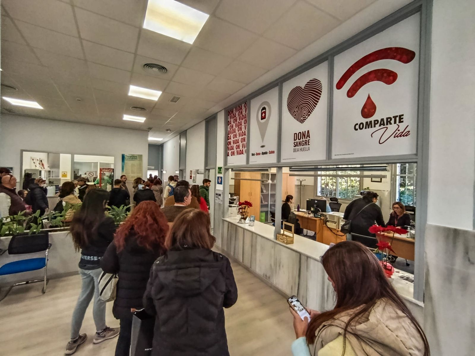 Personas llegadas de toda Andalucía donan sangre en Córdoba para los afectados de la tragedia, en fotografías