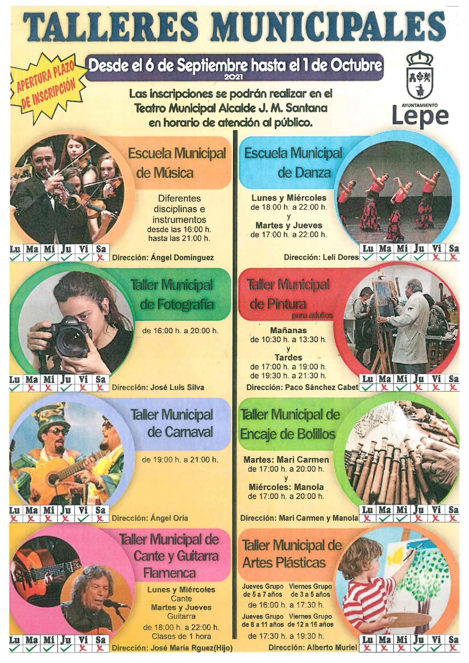 Talleres culturales en Lepe