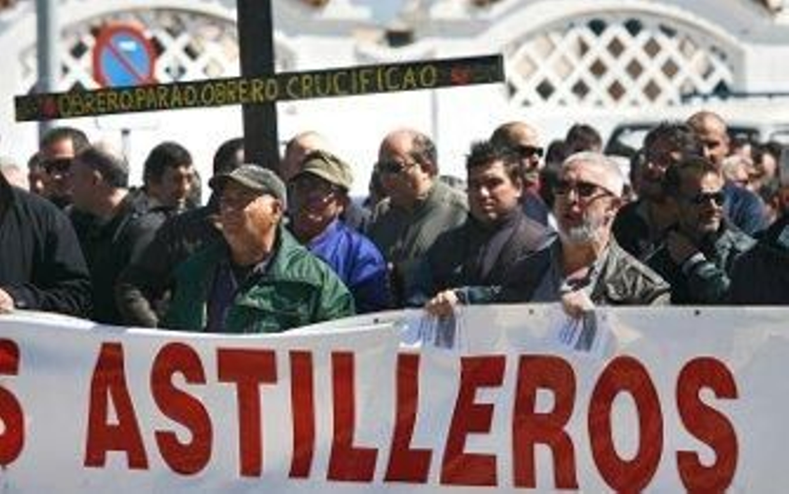 Los trabajadores de astilleros exigen más carga de trabajo
