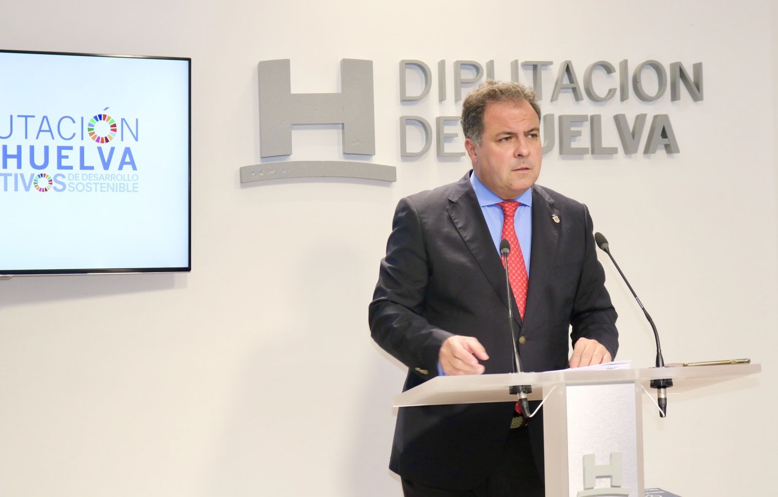 El popular Juan Carlos Duarte, en rueda de prensa esta mañana.