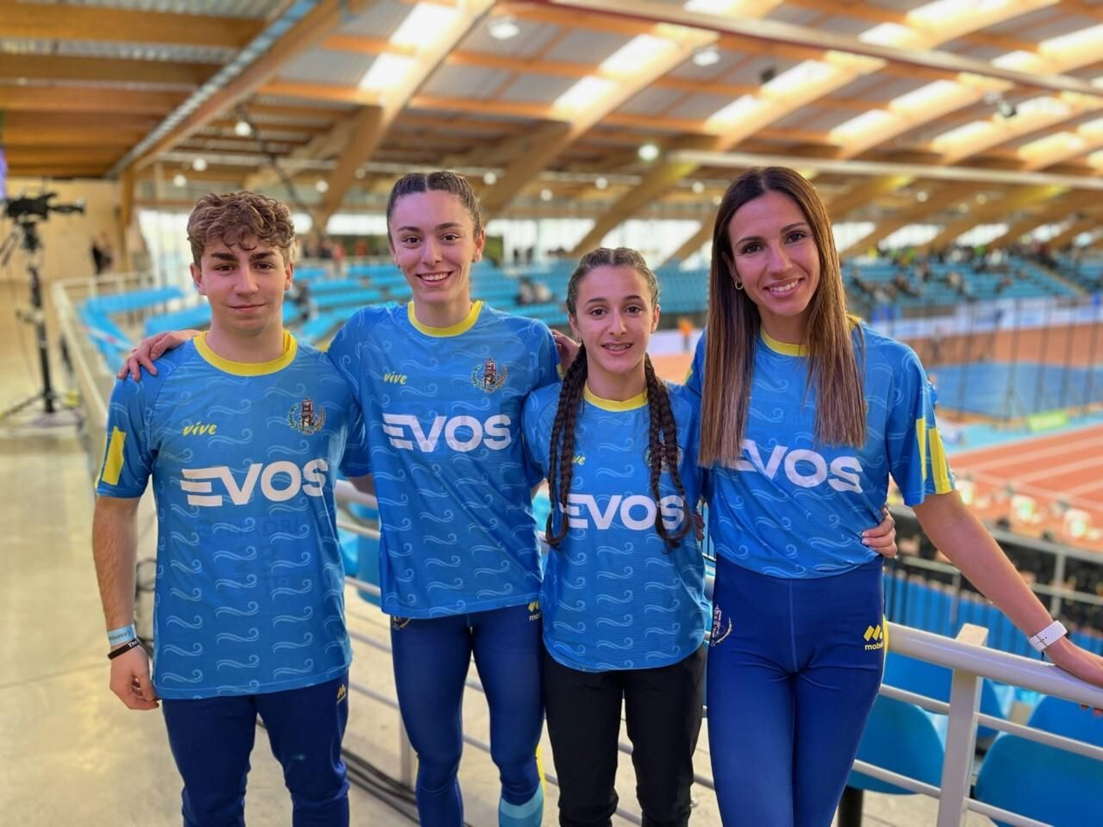 Rueda, Prieto, Delgado y Saborido (de izquierda a derecha).