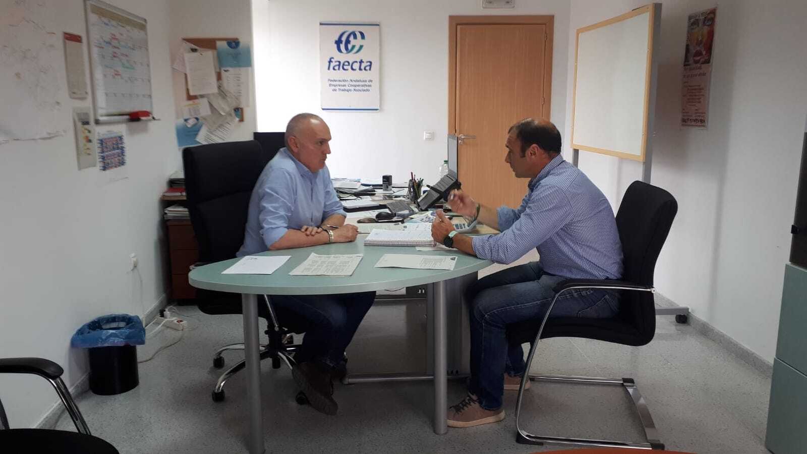 Reunión de Faecta con el CADE de Peñarroya.