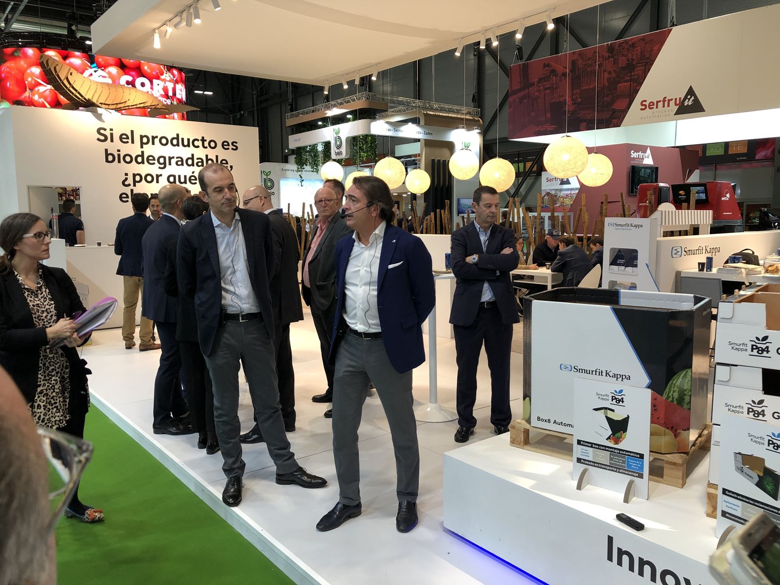 El estand de Smurfit Kappa, durante la presentación de sus novedades en la feria.