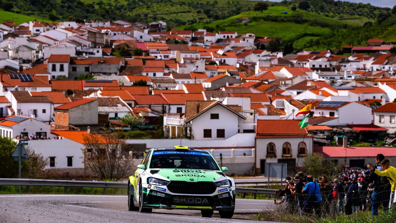 'Cohete' Suárez, durante un tramo del Sierra Morena 2025.