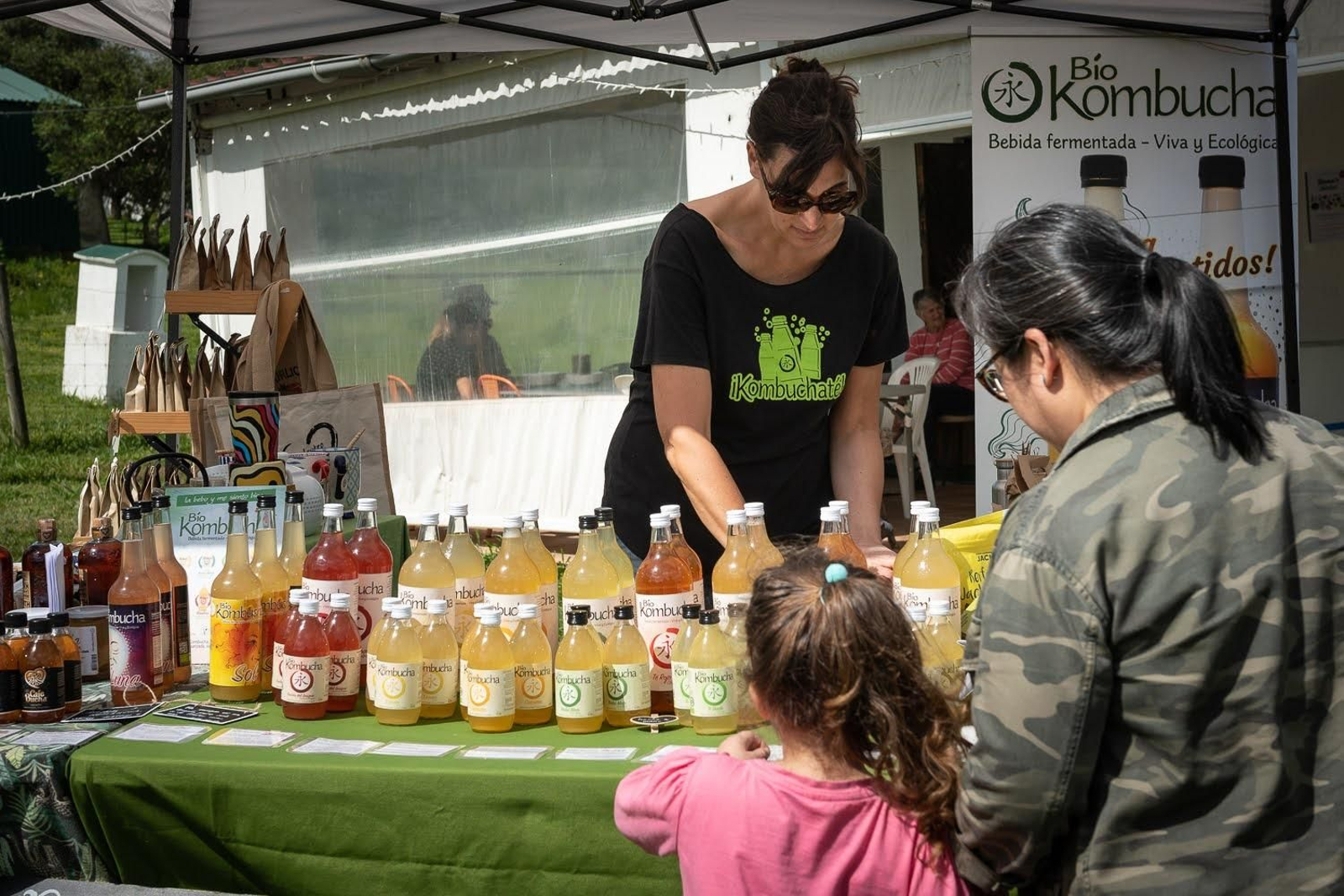 Puesto de kombucha.