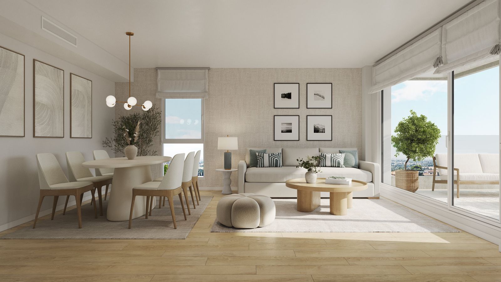 La promoción de viviendas Gradia de Aedas Homes en la avenida de Jerez de Sevilla capital