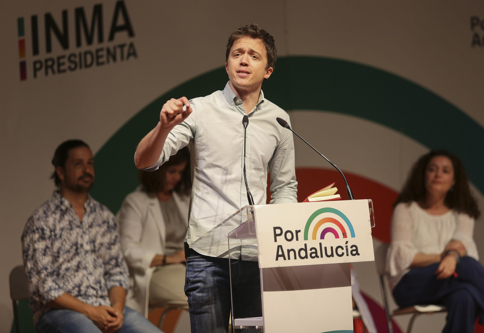 El mitin de Por Andalucía este domingo en Málaga, en fotos