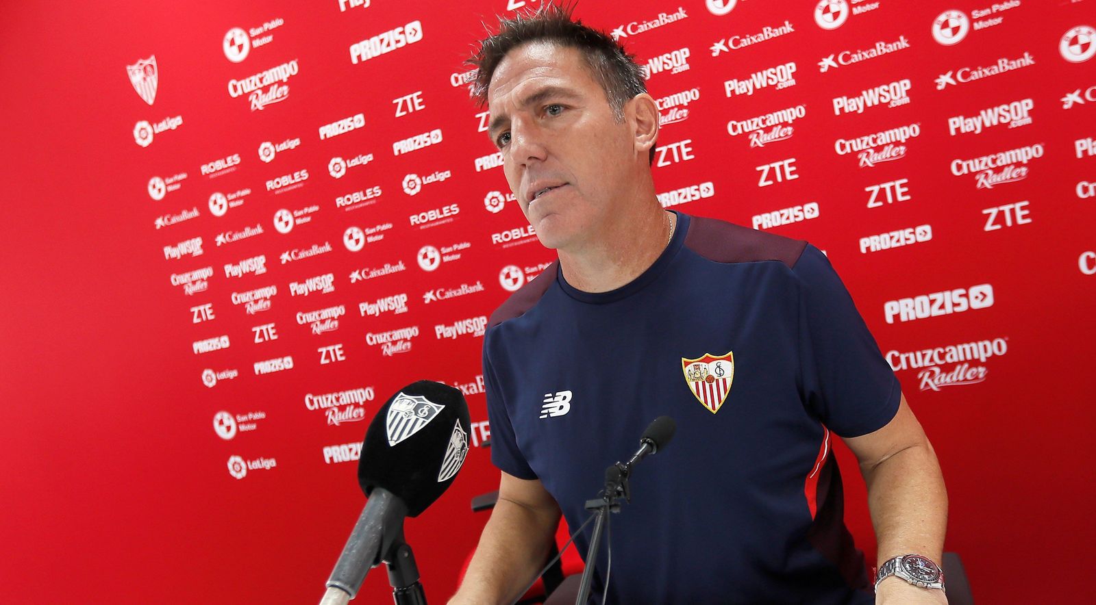 Berizzo, en su última comparecencia, hace una semana.