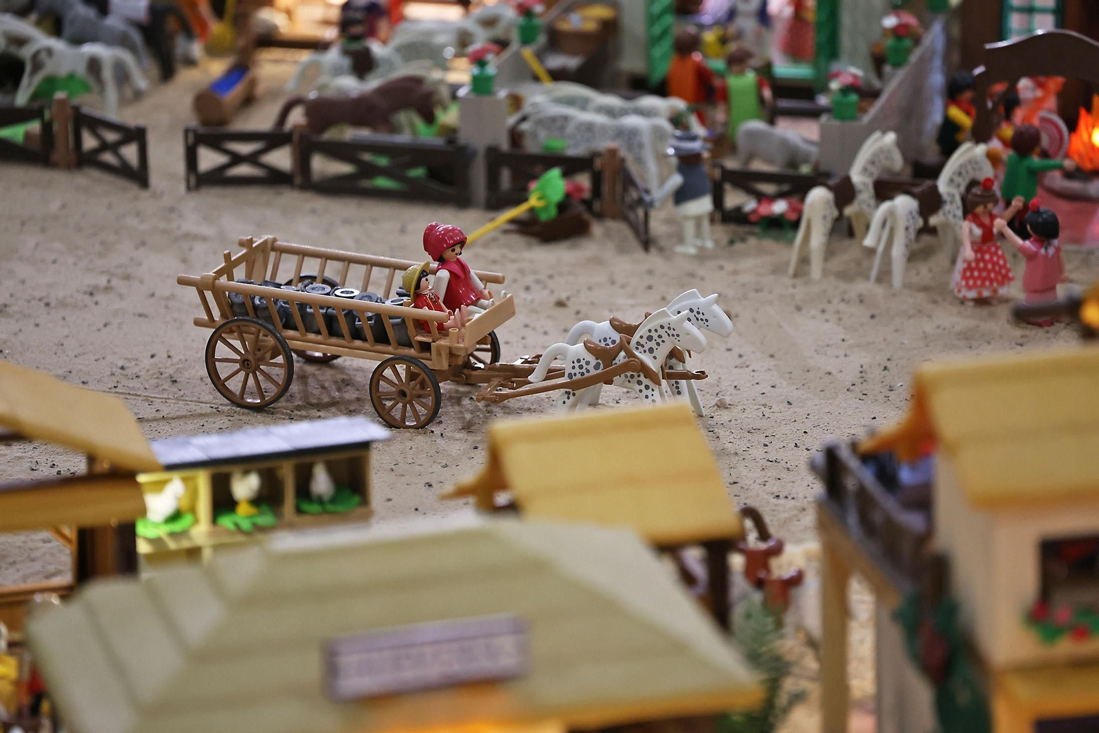 Imágenes del Belén de Playmobil más grande del mundo dedicado al Rocío