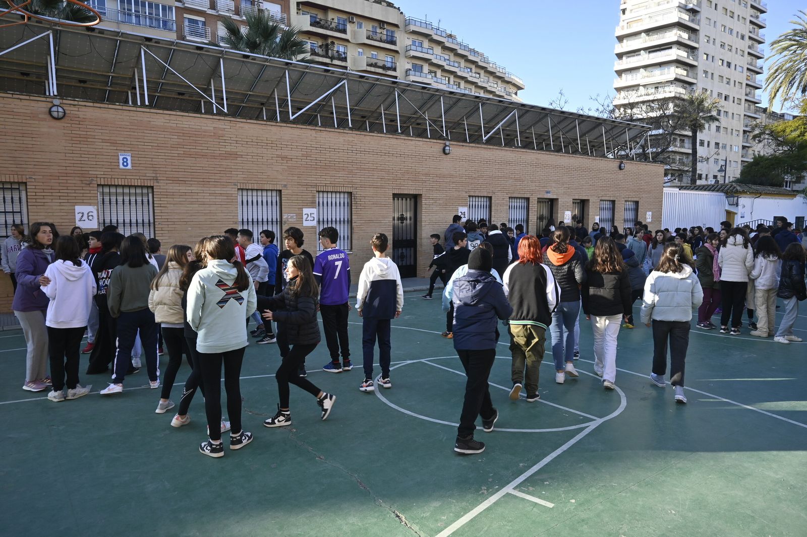 Imágenes del simulacro de incendio en el Funcadia