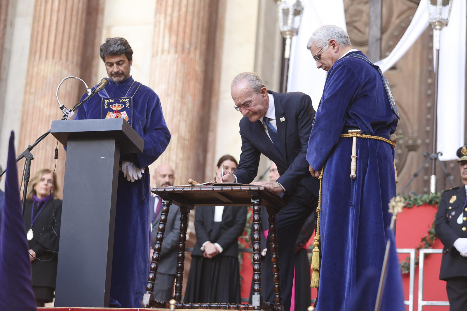 El Rico, en su procesión del Miércoles Santo en Málaga El Rico, en su procesión del Miércoles Santo en Málaga