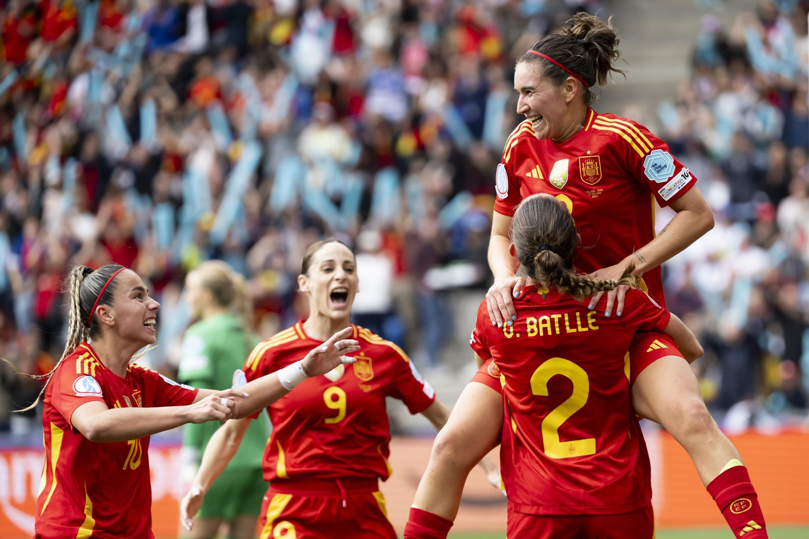 Las mejores imágenes de la final España - Inglaterra de la Eurocopa femenina