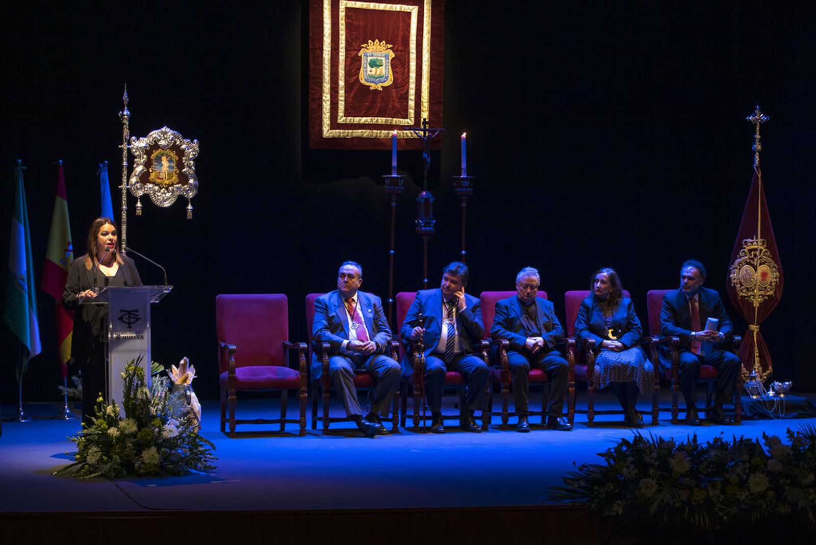 Un momento del pregón a San Sebastián.