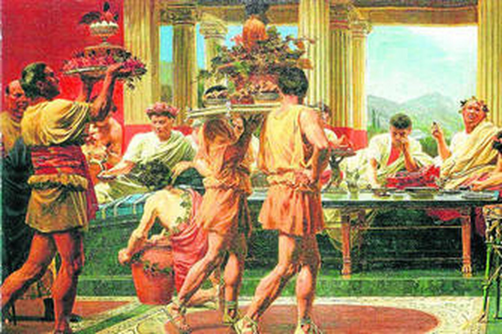 Los banquetes en Roma, ua apasionante historia.