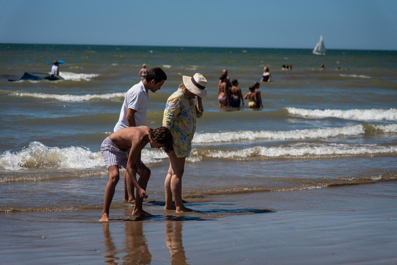 Imágenes del último fin de semana de agosto en las playas de Huelva