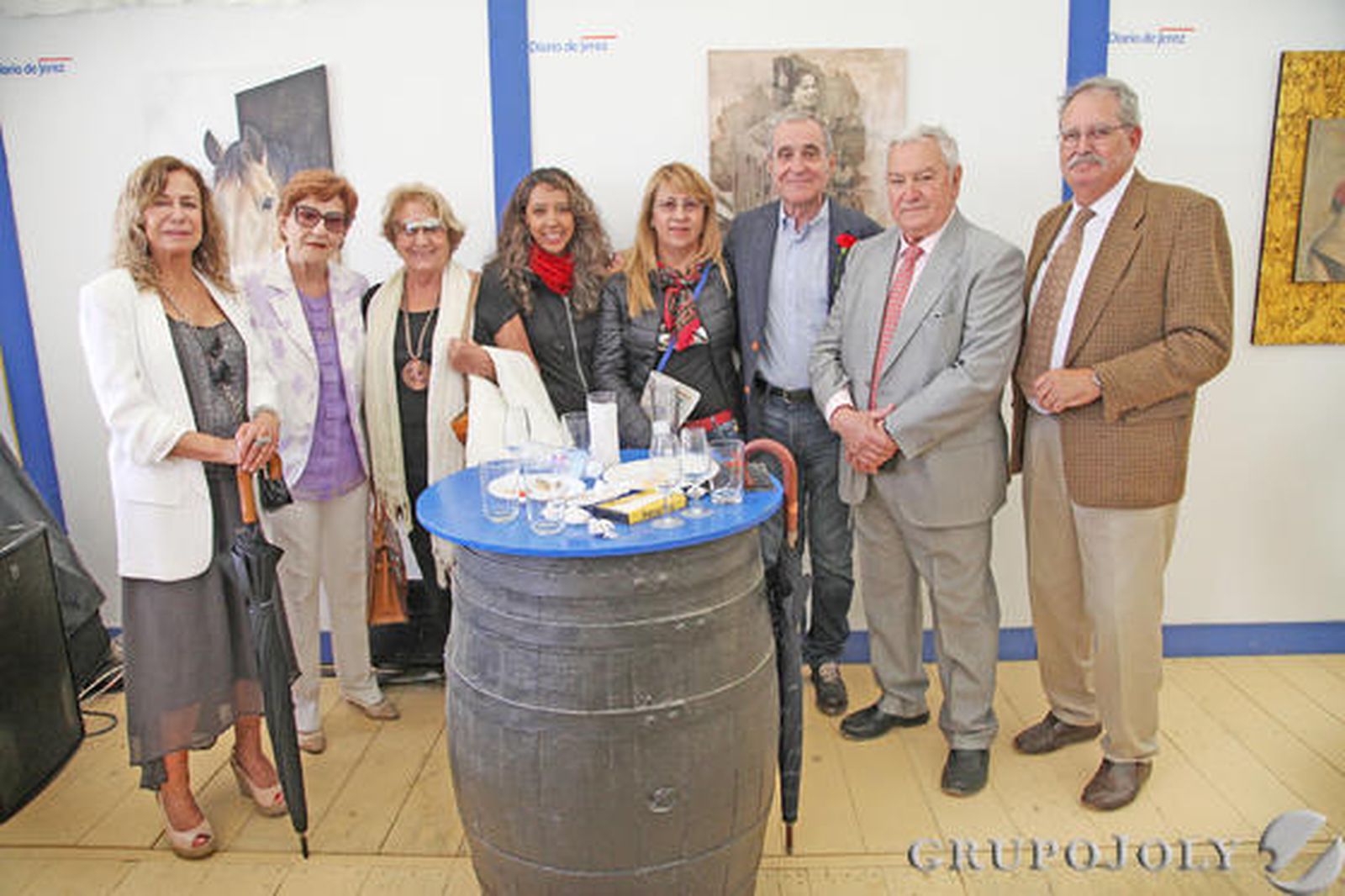 Aída Crespo, María del Carmen García, Amalia Vilches, Elisabet Cevallos, Zoila Camacho, Fermín Lobatón, José Torreglosa y José Miguel Gentrena.

Foto: Vanesa Lobo