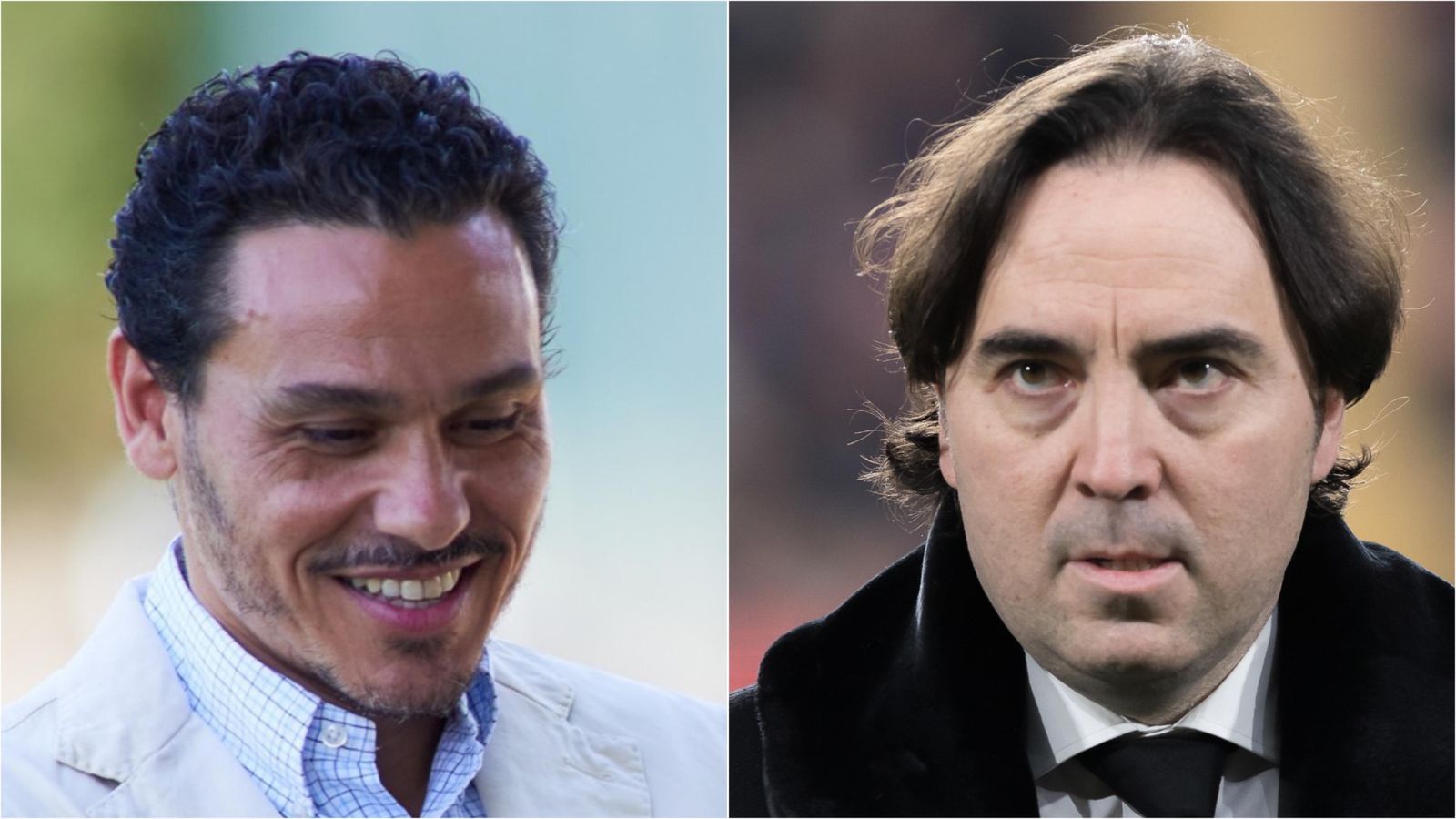 Del Nido Carrasco, presidente del Sevilla, y Martín Presa, dirigente del Rayo Vallecano