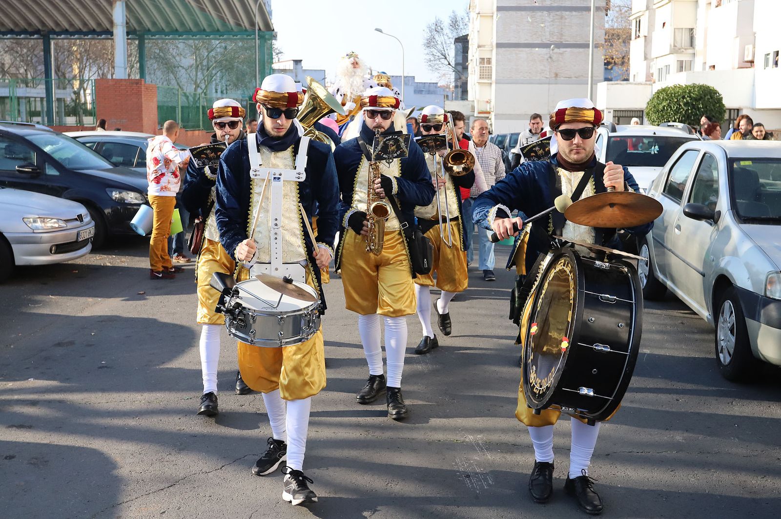 Imágenes de los Reyes Magos en la barriada de la Hispanidad