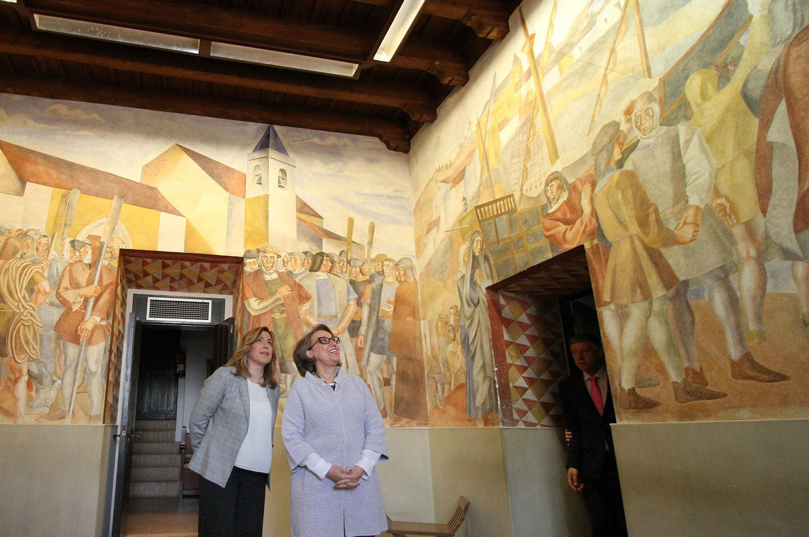 Susana Díaz, en La Rábida