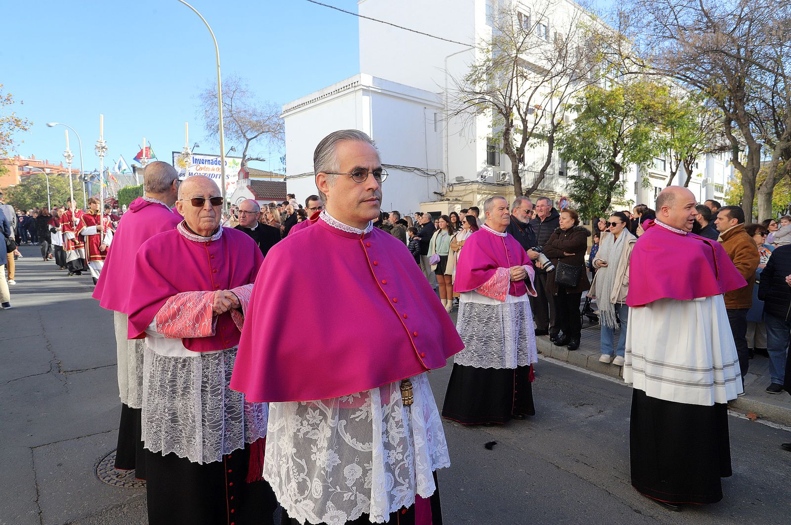 Imágenes del ambiente en la procesión de San Sebastián