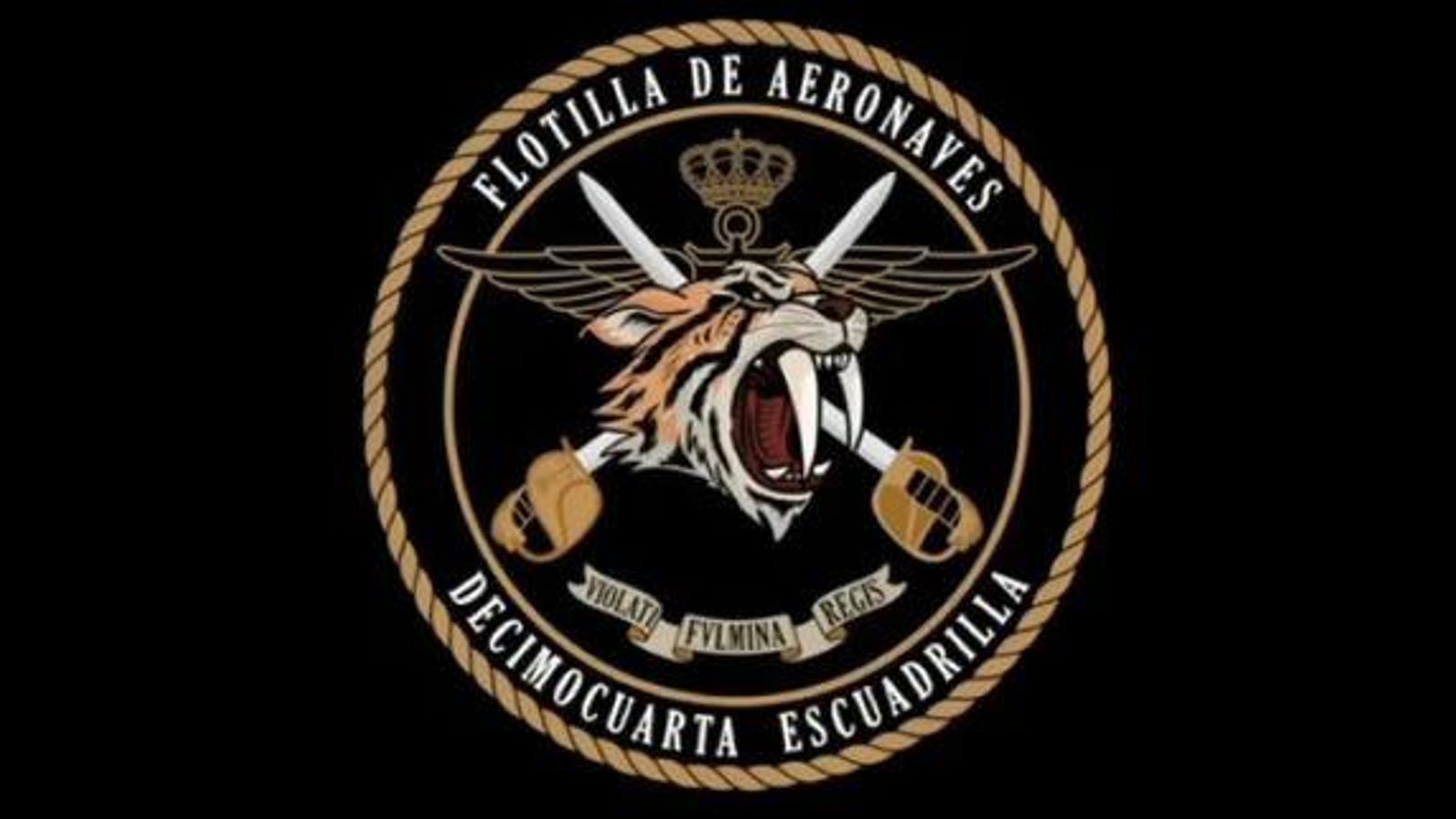 Escudo para la nueva Decimocuarta escuadrila de la Armada.