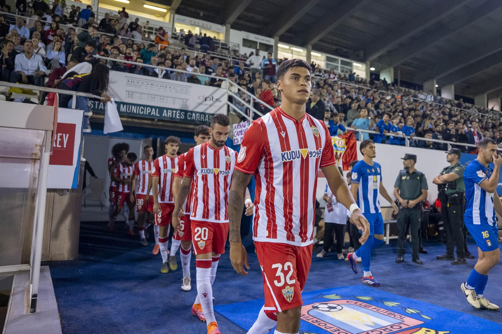 Pedro Fidel formó en el once copero en Lorca