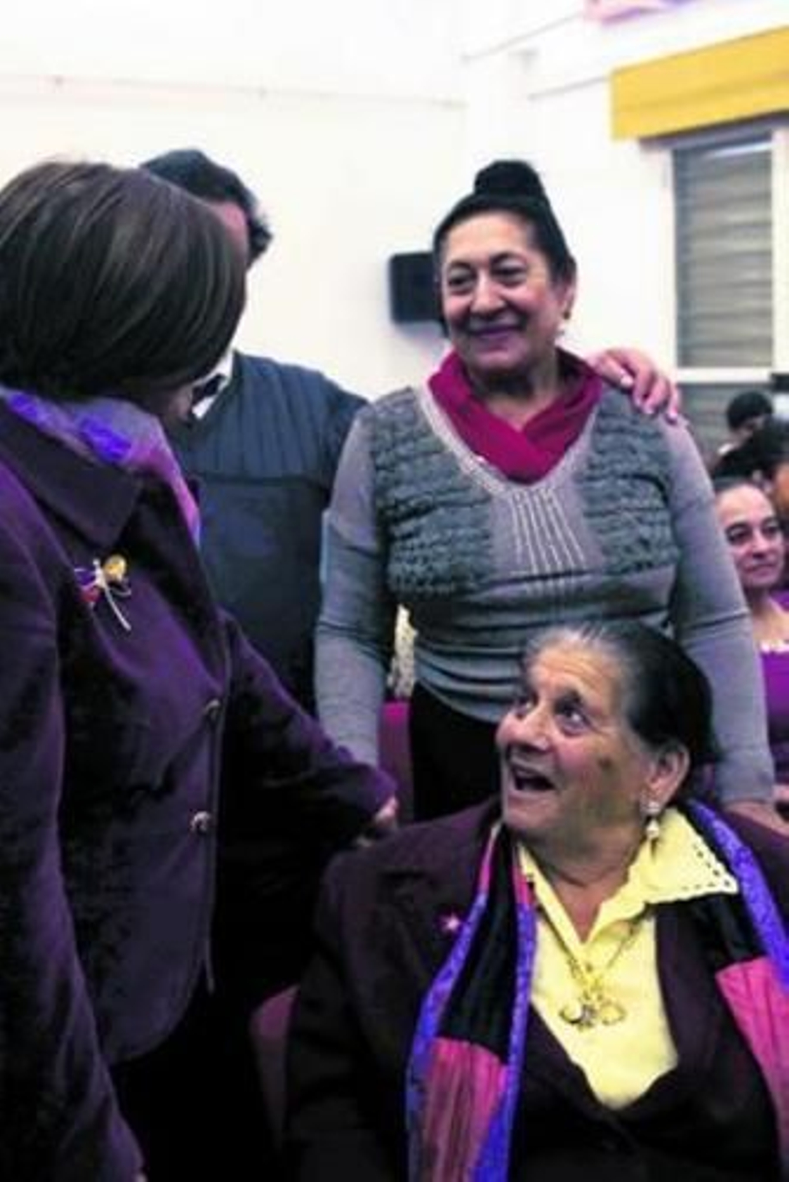 María José Sánchez durante la celebración del acto.