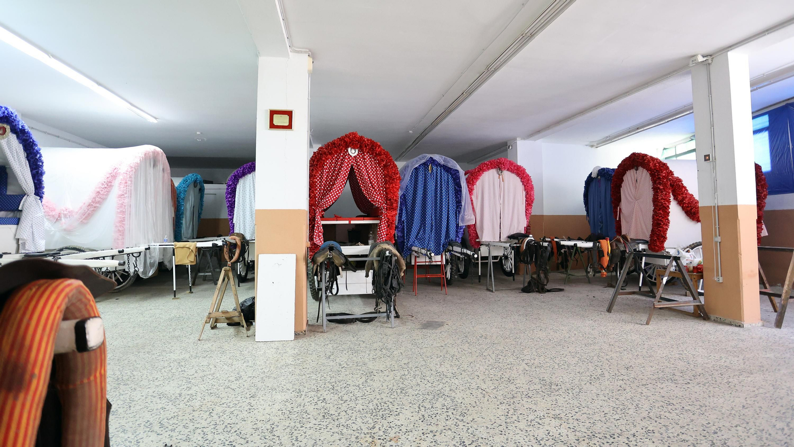 Últimos preparativos de la Hermandad del Rocio de Jerez