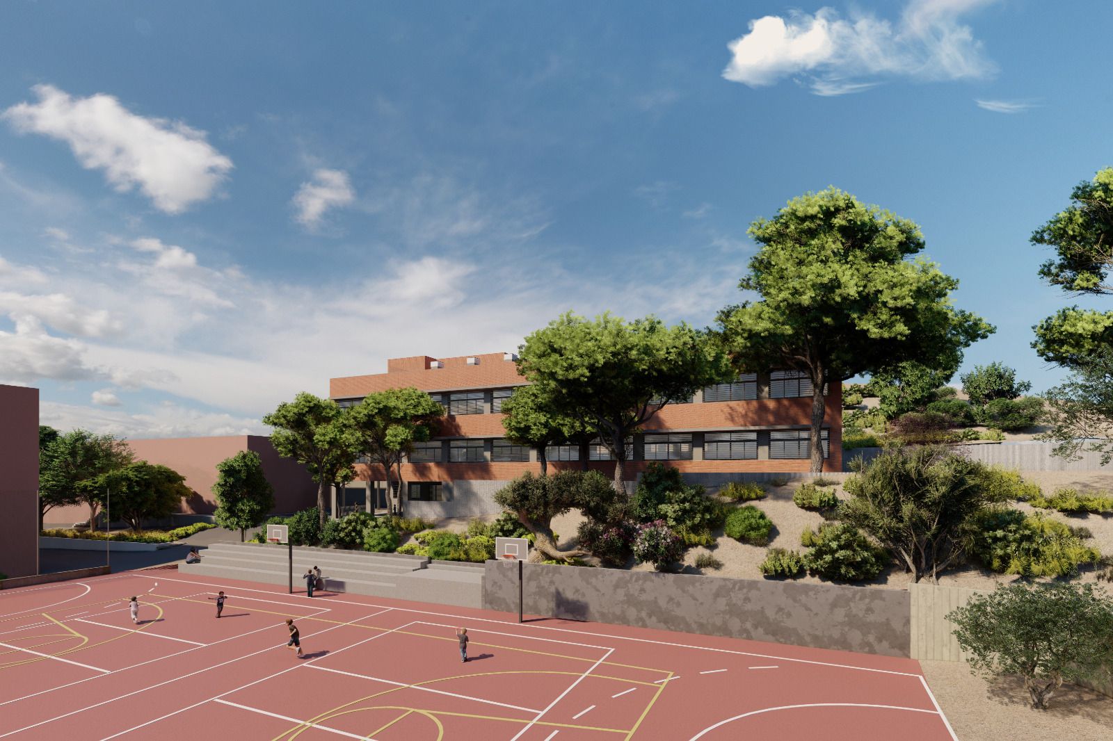 Infografía del nuevo edificio que incorporará el instituto.