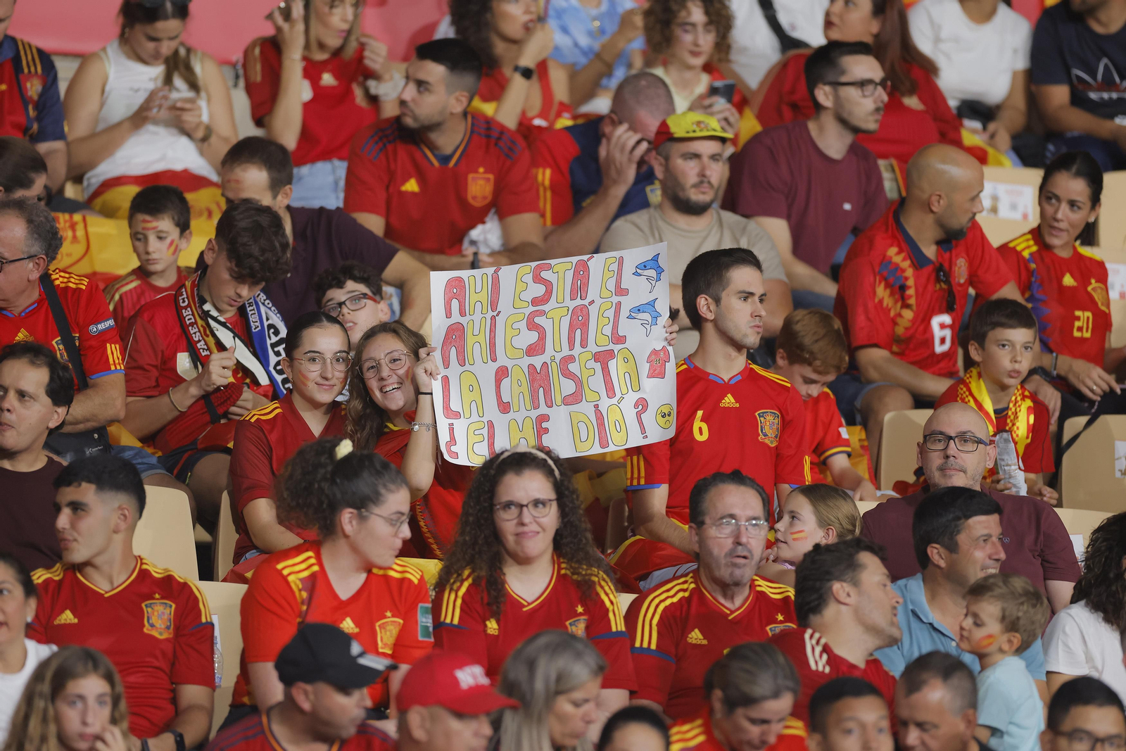 Búscate en las fotos del España-Escocia