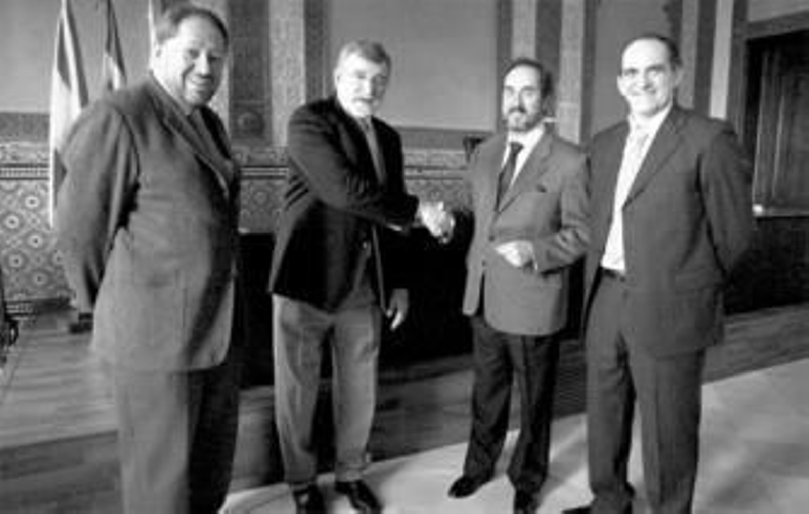 Torralbo, Roldán Nogueras, Pina y Rosales, ayer en el Rectorado. Torralbo, Roldán Nogueras, Pina y Rosales, ayer en el Rectorado.