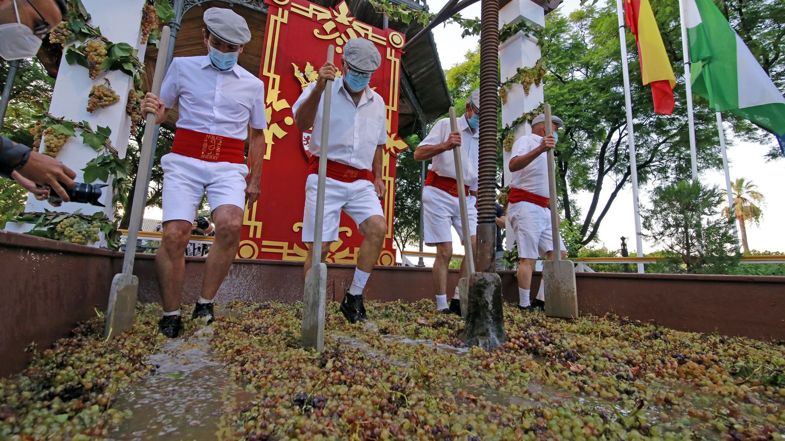 Pisa de la Uva en Alameda Vieja